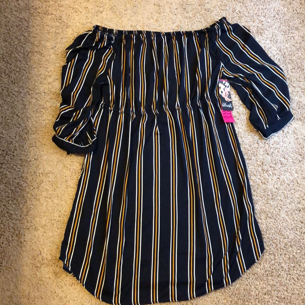 Off the shoulder maternity dress